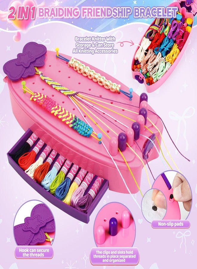 OCHIDO 2 in 1 Friendship Bracelet Kit, Bracelet Making Kit for Girls, Arts and Crafts for Kids Ages 8-12, DIY String Bracelet Maker, Birthday Christmas Gift for Girl 6 7 9 10 11 12+ Year Old - Image 4